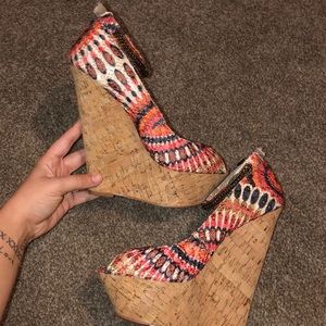 Beautiful Colorful Wedges - Size 7